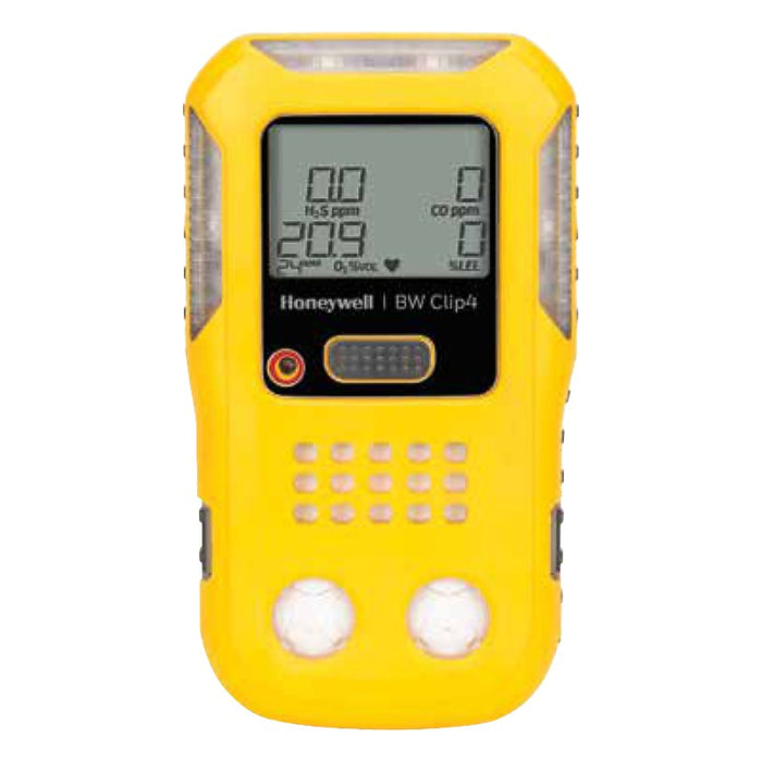 Honeywell BW Clip4 Multi-Gas (4) Portable Gas Detector Yellow