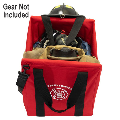 Professional Life Support Medium Firefighter Gear Bag Red