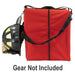 Professional Life Support Medium Firefighter Gear Bag Red Side View