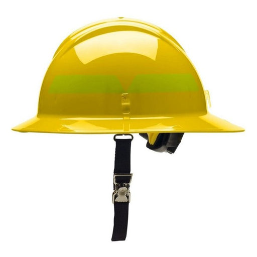 FH911HR Full Brim Wildfire Helmet Yellow w/Ratchet Suspension Bullard Products