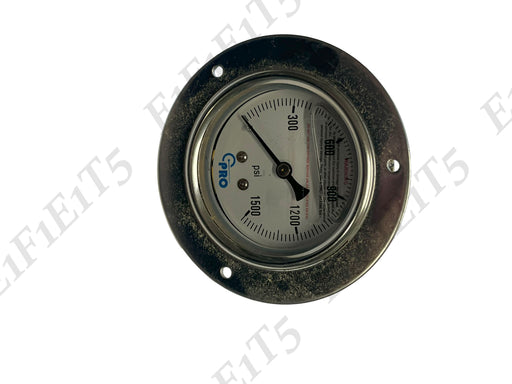 0-1500PSI 3 Hole Flange Pressure Gauge