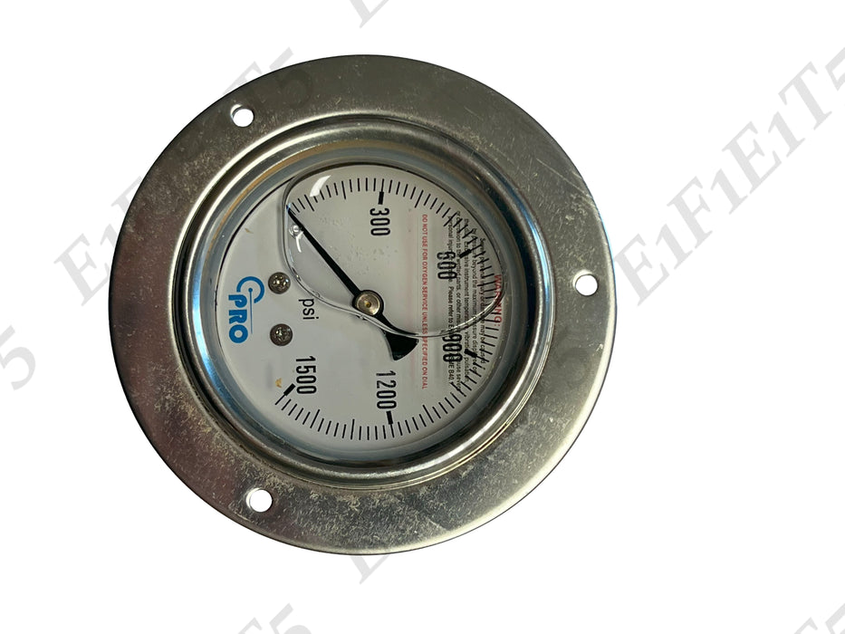0-1500PSI 3 Hole Flange Pressure Gauge