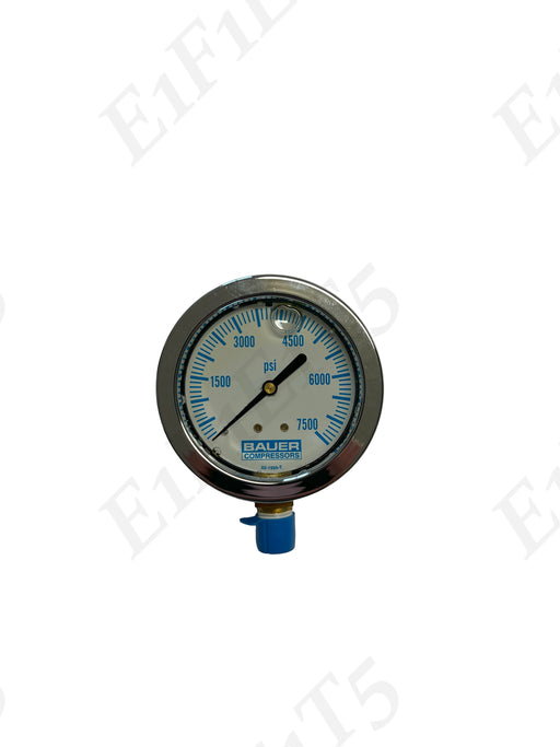 0-7500PSI 1/4NPT Stem Pressure Gauge