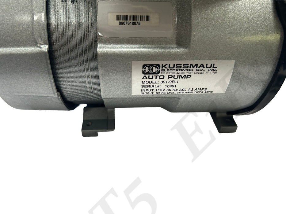 120VAC 50/60 HZ 1.8 Amps Output 100PSI Max Air Compressor