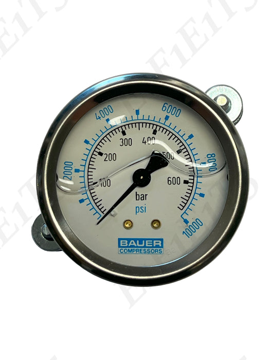 10k PSI bar 2.5" 1/4" CBM Silicone Gauge