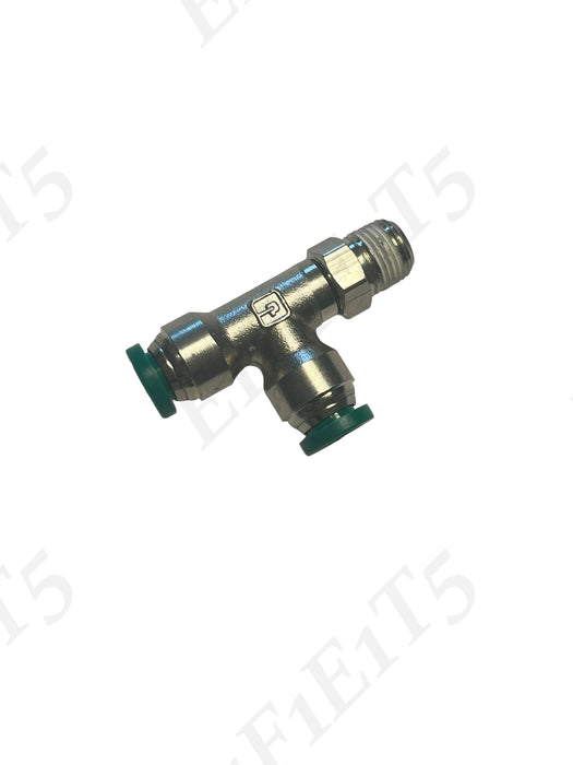 Run Swivel Brass Silver Tee