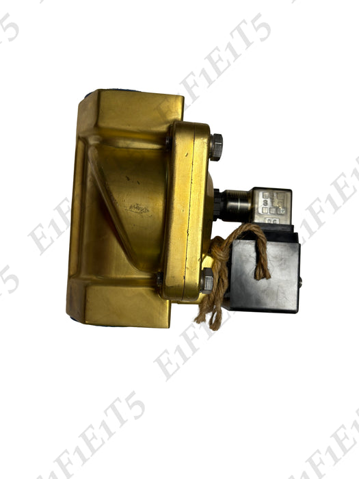 Solenoid 1-1/2In 12VDC 2-Way Pilot Operated Brass NC Valve