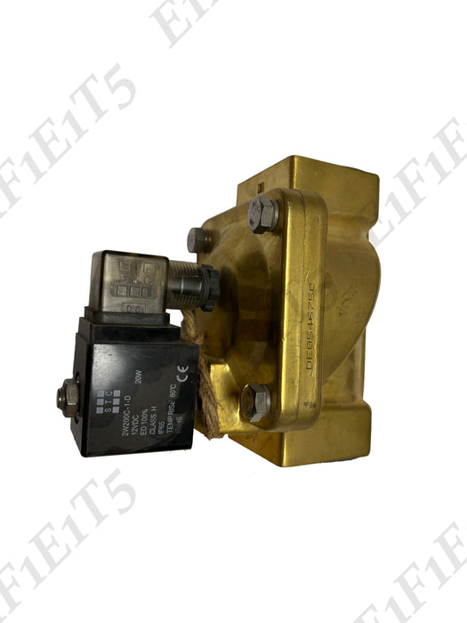Solenoid 1-1/2In 12VDC 2-Way Pilot Operated Brass NC Valve