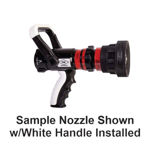 Akron Brass Nozzle with White Handle