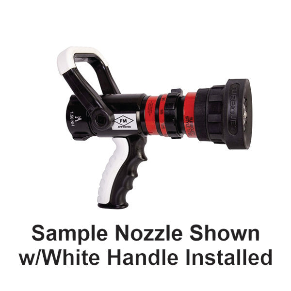 Akron Brass Nozzle with White Handle