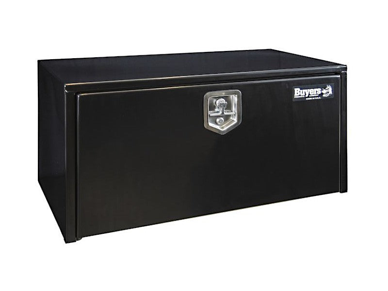 Buyers Products Black Steel Underbody Truck Box with T-Latch 18x18x24