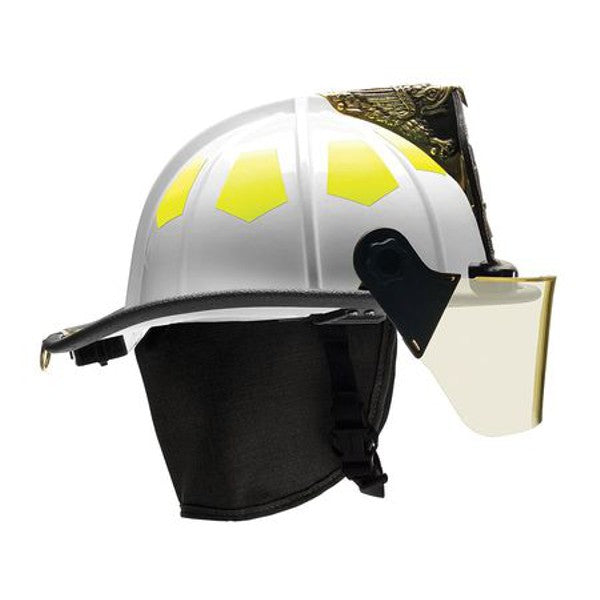 Bullard Fire Helmets with TrakLite and Brass Eagle White Bullard Products
