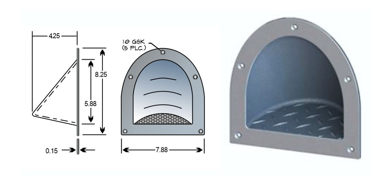 Cast Products SP3001 Recessed Step