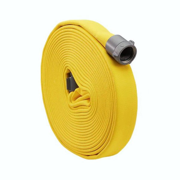 1.0 in. x 50 ft. Double Jacket Yellow Industrial Hose (Alum NH Couplings)