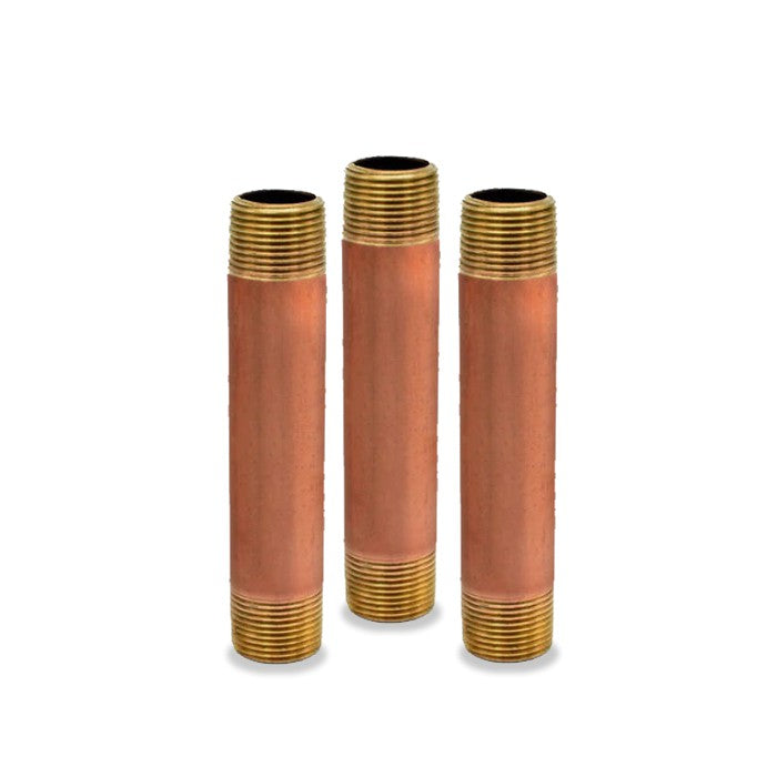 1/2 in. x 1-1/2 in. No Lead Red Brass Nipple