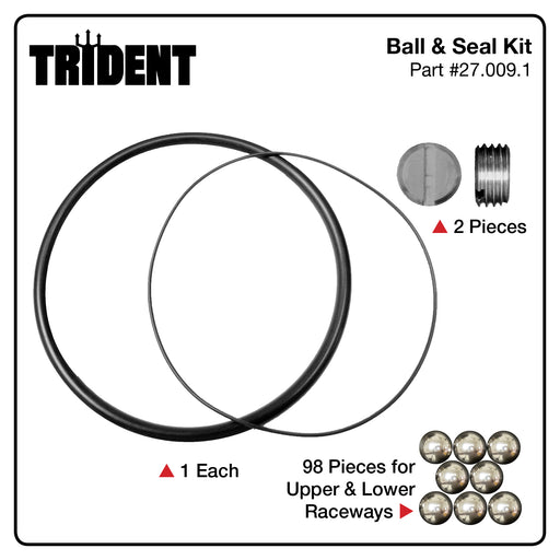 Trident Ball and Seal Kit with O-Rings/Balls/Set Screws 27.009.1