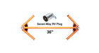LED Portable Folding Arrow, 36", RV Plug