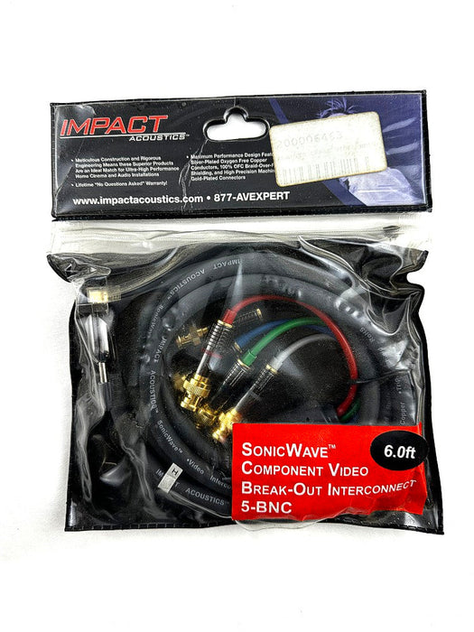 SonicWave Component Video Break-Out 5-BNC to VGA 6.0' Cable in Package