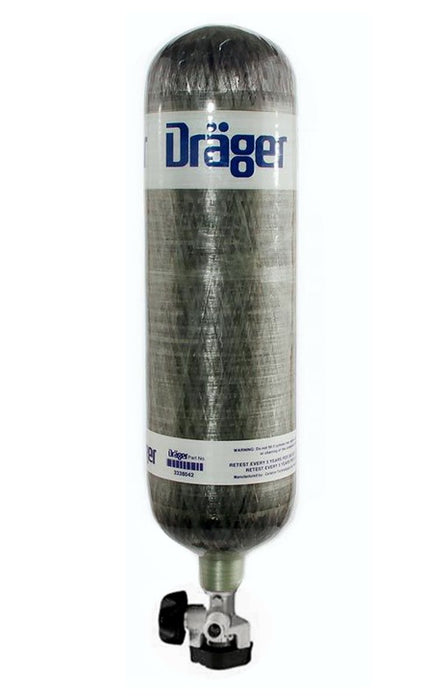 Draeger SCBA 4500PSI, 45 Min. Cylinder, Clear Coat, Empty