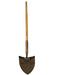 Flamefighter Wildland Forestry steel-headed shovel with a 38" butt-end wooden handle