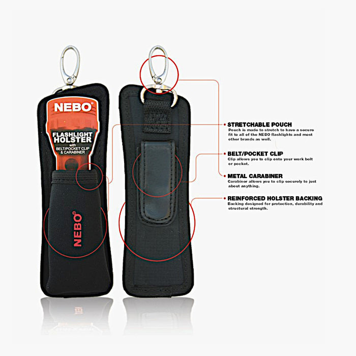 Nebo 5089 CSI Flashlight Holster with Features